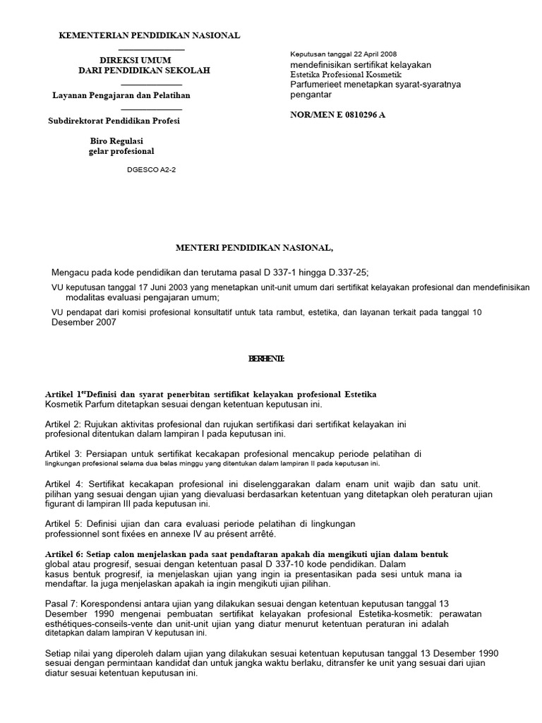 Referensi CAP Estetika | PDF