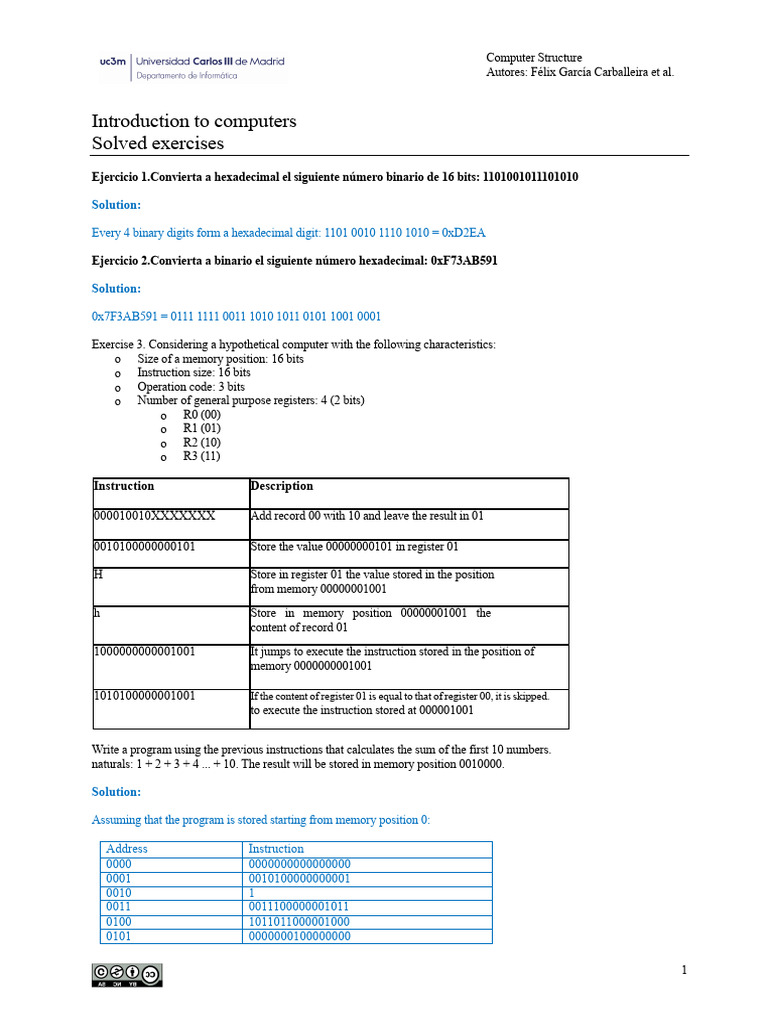 Exercises Res Topic 1 | PDF | Bit | Byte