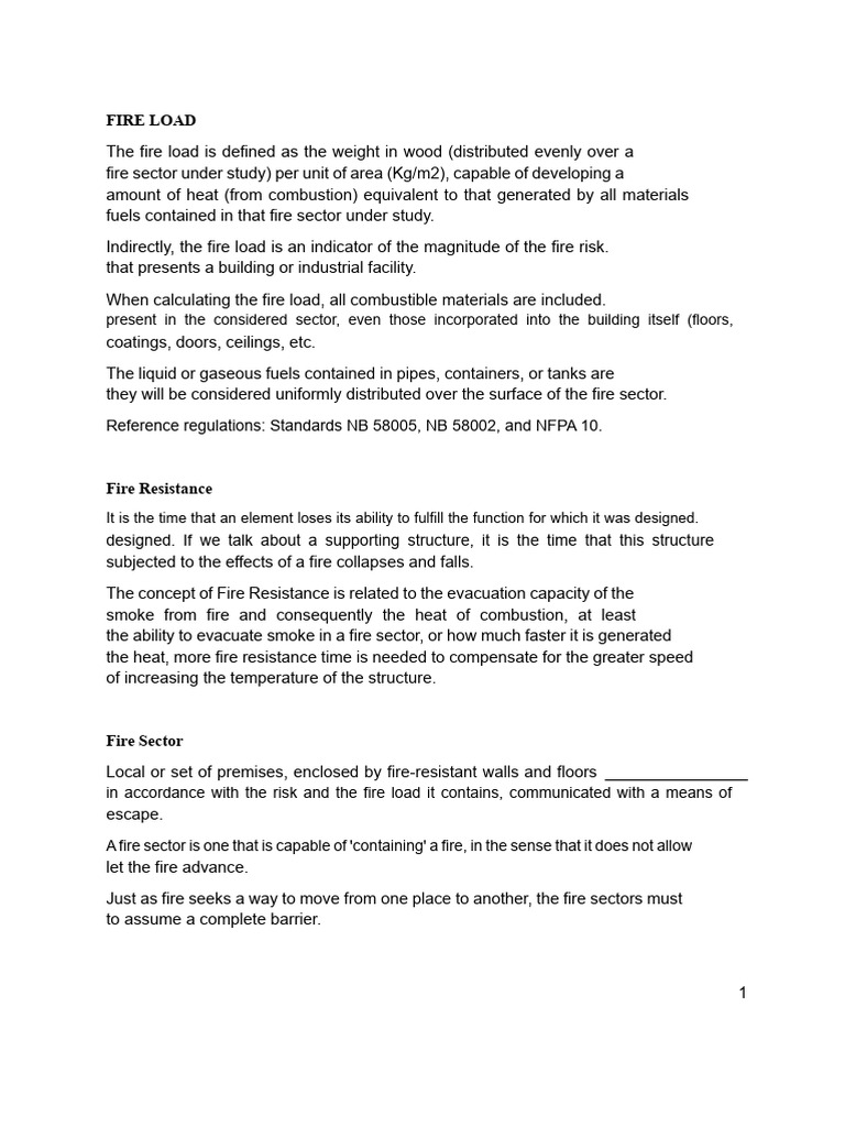 Fire Load Theory | PDF | Calorie | Wood