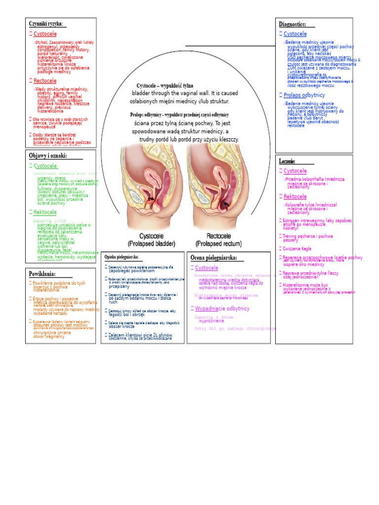 Cystocele-Rectocele Mapa Patologii | PDF