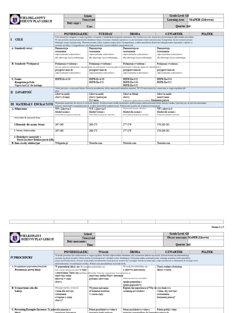 G8 DLL Zdrowie-2 | PDF