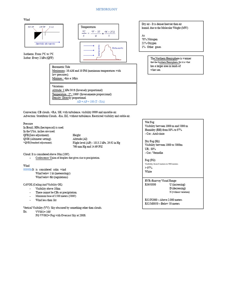 Meteorology Basics: Wind, Pressure, and Clouds | PDF | Atmospheric ...