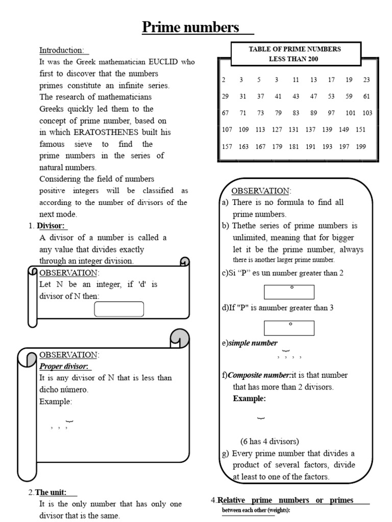 Comprehensive Guide to Prime Numbers | PDF | Prime Number | Numbers