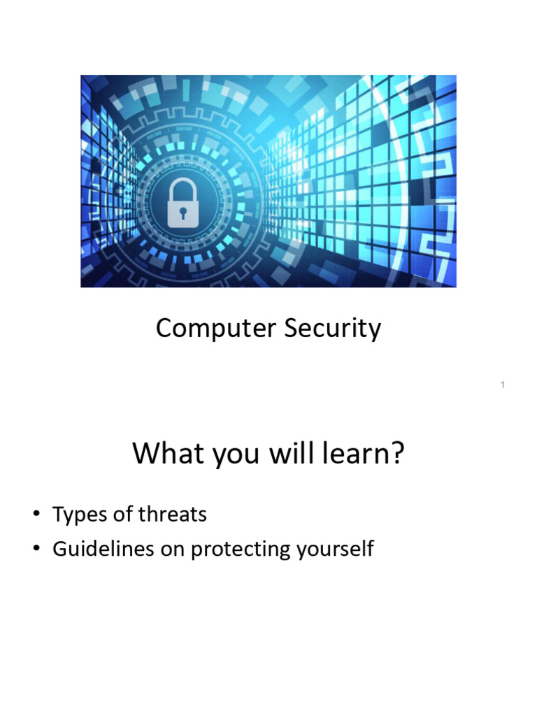 Essential Computer Security Guide | PDF | Computer Virus | Antivirus ...