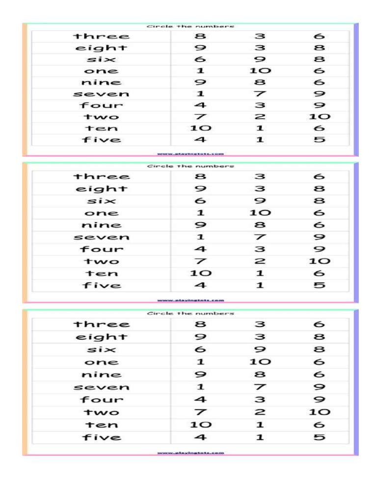 Numbers | PDF