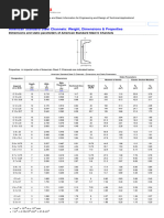 American Standard Channel Dimensions | PDF | Civil Engineering ...