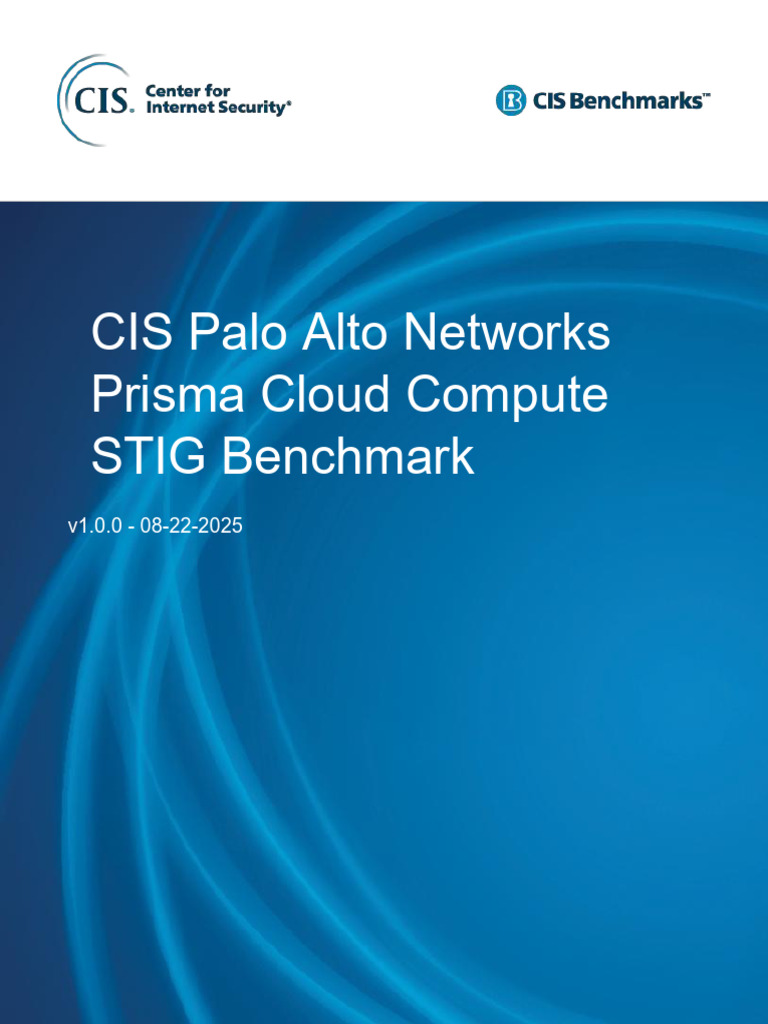 Prisma Cloud Compute STIG Benchmark v1.0.0 | PDF | Cloud Computing ...