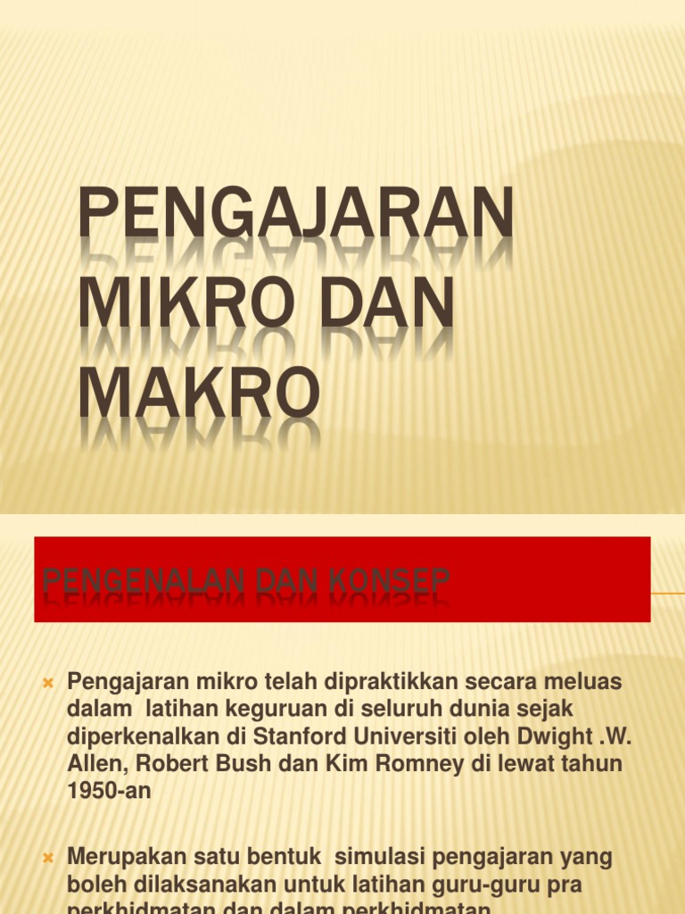 Pengajaran Mikro Dan Makro Slaidshanti Pdf