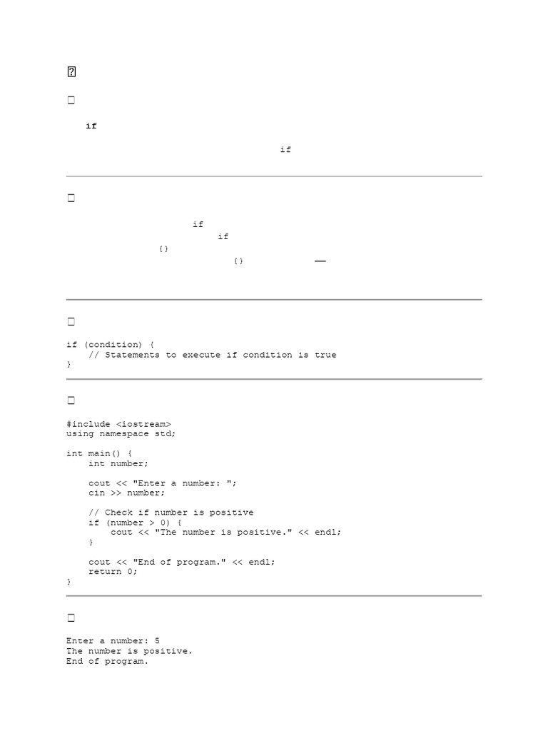 Conditionals | PDF | Namespace | C++