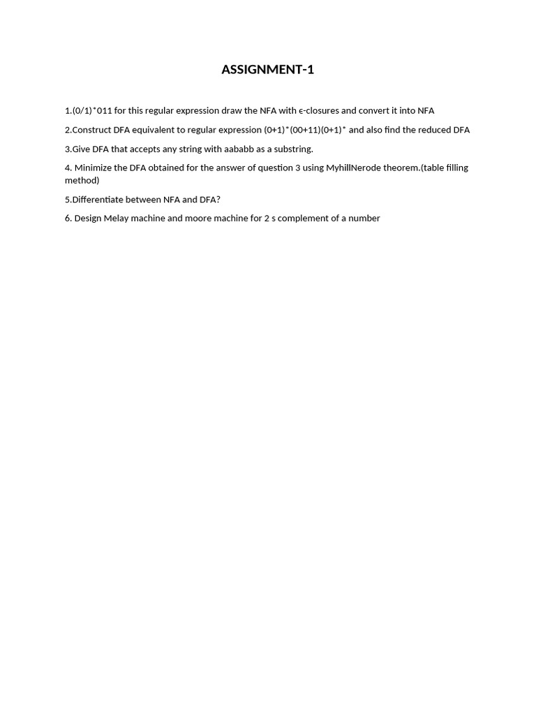 Assignment 1 | PDF