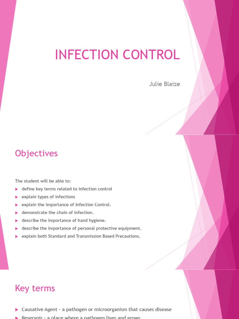 Infection Control Essentials Guide | PDF