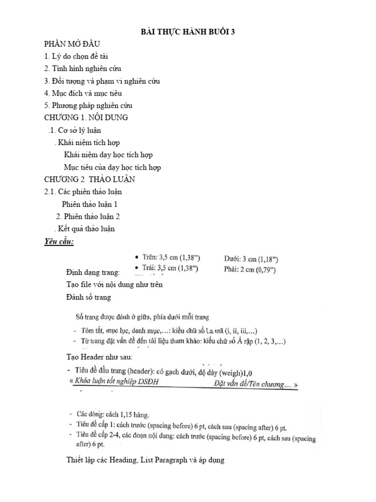 Thuc Hanh Buoi 3 - New | PDF