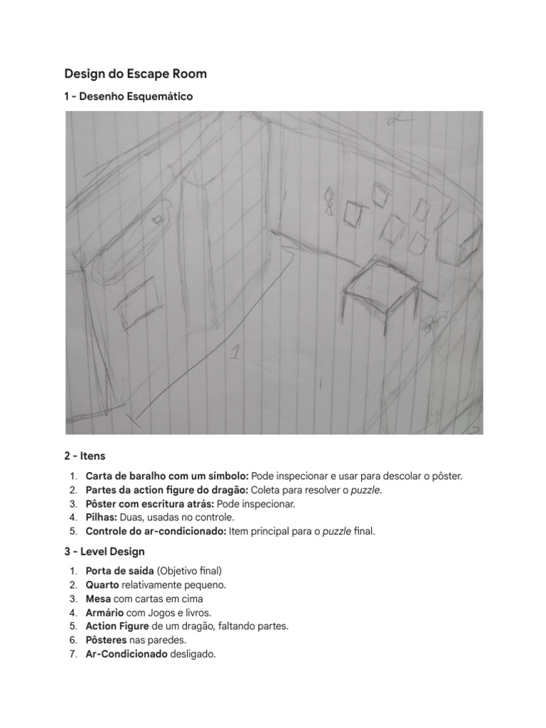Design de Escape Room: Puzzles e Itens | PDF