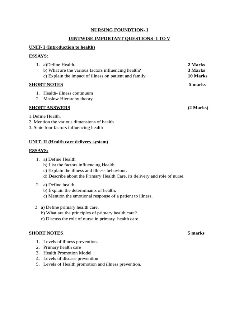 Nursing Foundation Exam Questions Guide | PDF | Infection | Blood Pressure
