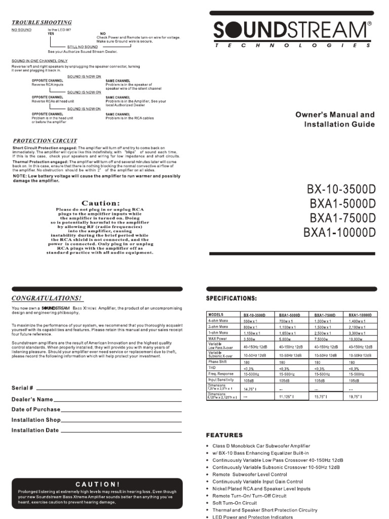 BXA Series | PDF