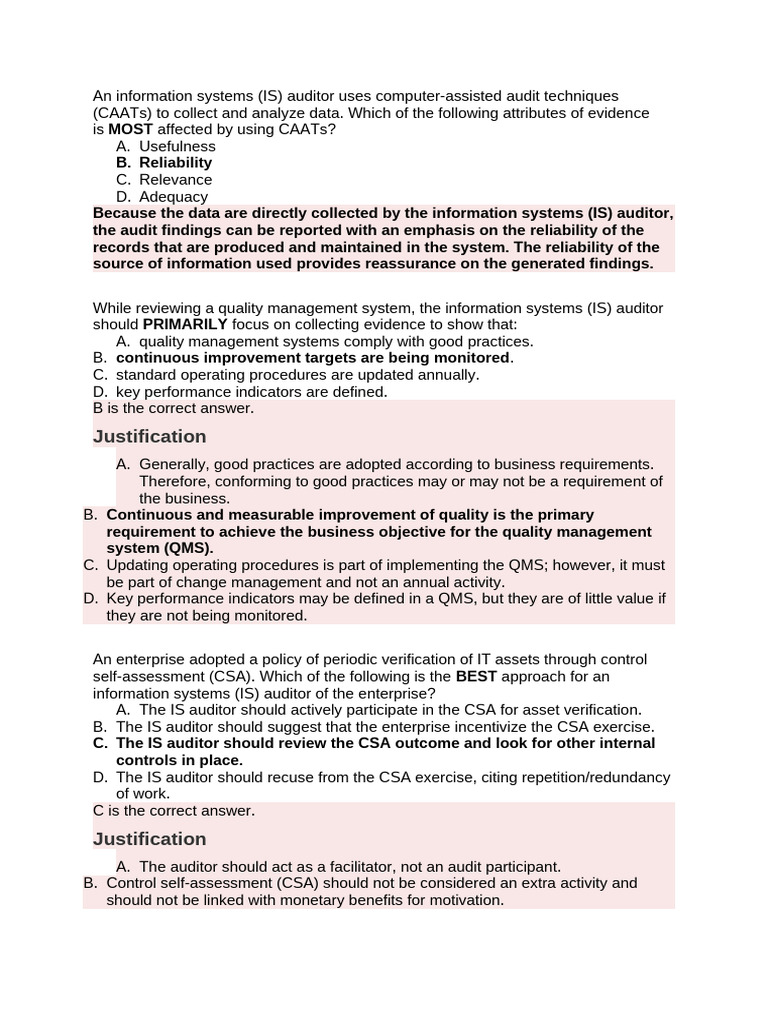 QAE | PDF | Audit | Risk Assessment