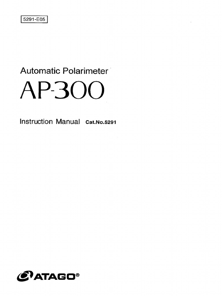 Ap-300 (5291-E05) | PDF