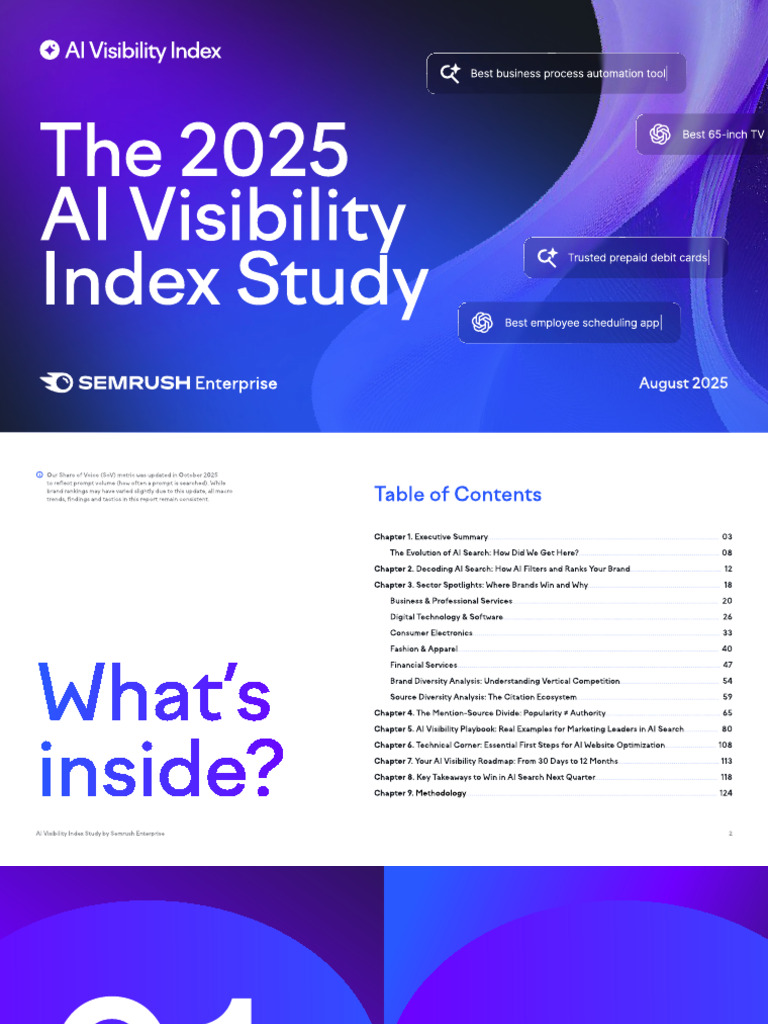 AI Visibility Index Insights 2025 | PDF | Artificial Intelligence ...