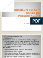 Curriculum Vitae y Carta de Presentación