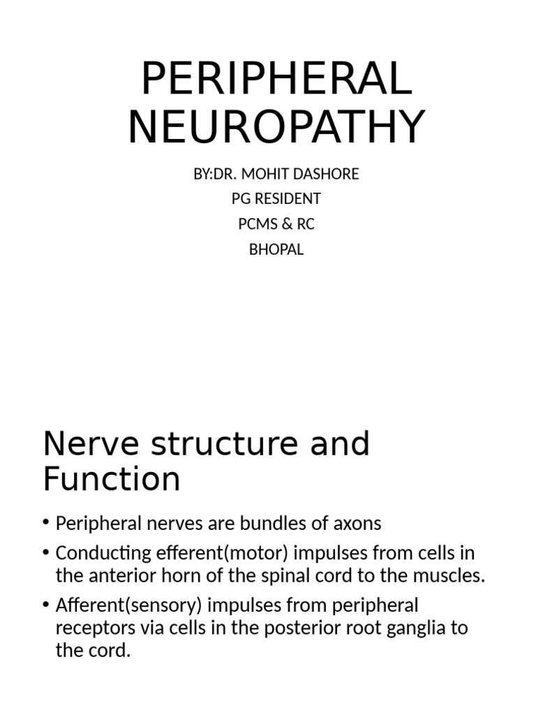 Understanding Peripheral Neuropathy | PDF | Elbow | Thumb
