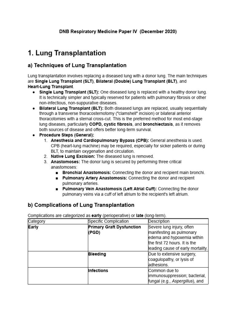 Respiratory Medicine - Paper IV Dec | PDF | Respiratory Diseases | Lung
