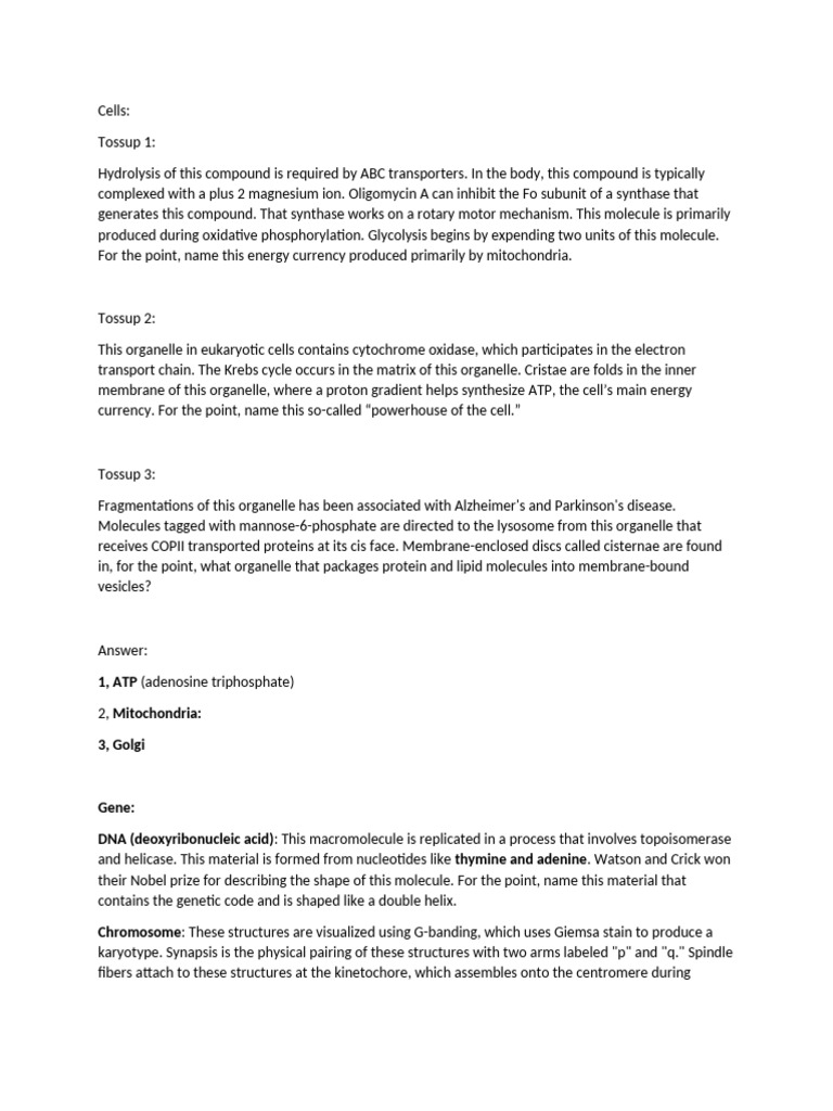Bee1 | PDF | Adenosine Triphosphate | Mitochondrion