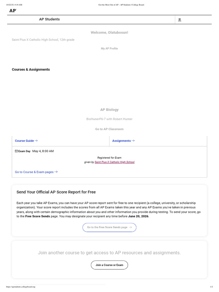 AP Biology Exam Details for Students | PDF