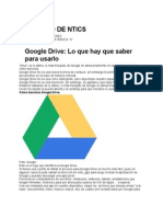 Trabajo de Ntics Google Drive Egundo de Basica "a"