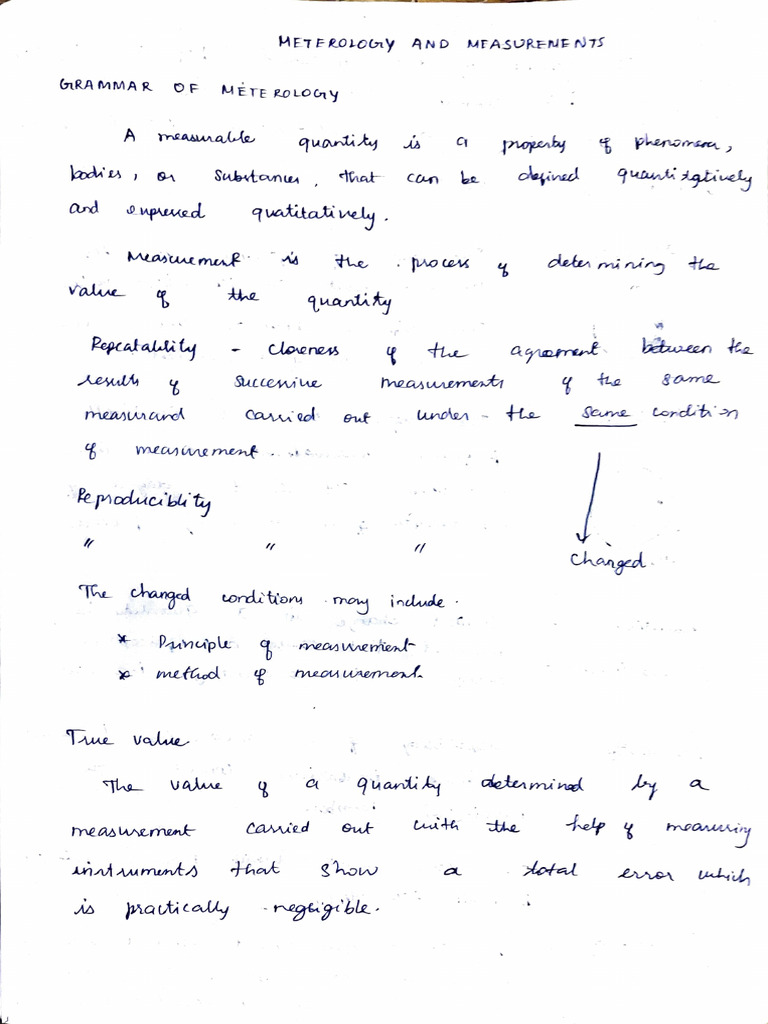 Measurement Standards in Meteorology | PDF