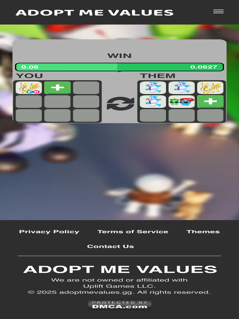 Calculator - Adopt Me Values | PDF