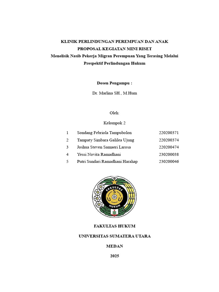 Proposal Kelompok Mini Riset Klinik PPA | PDF