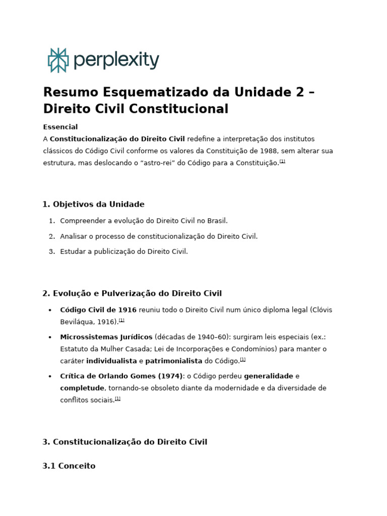 Constitucionalização do Direito Civil Brasileiro | PDF | Constituição ...