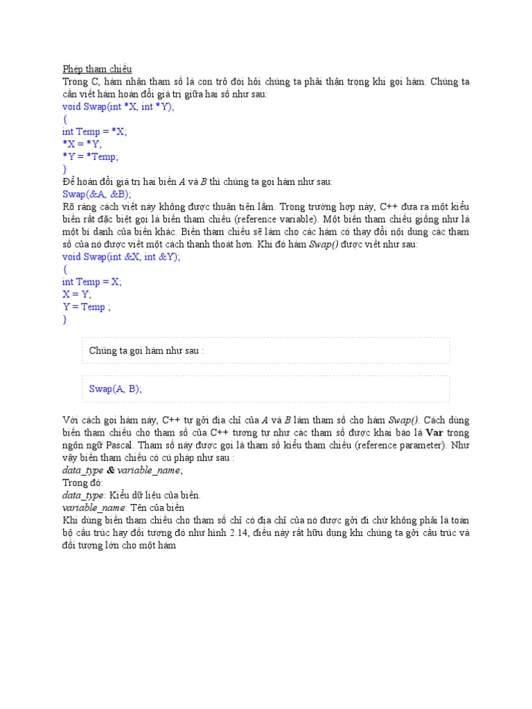 Tham Chieu Trong C++ | PDF