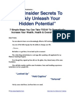 NLP Insider Secrets To Quickly Unleash Your Hidden Potential