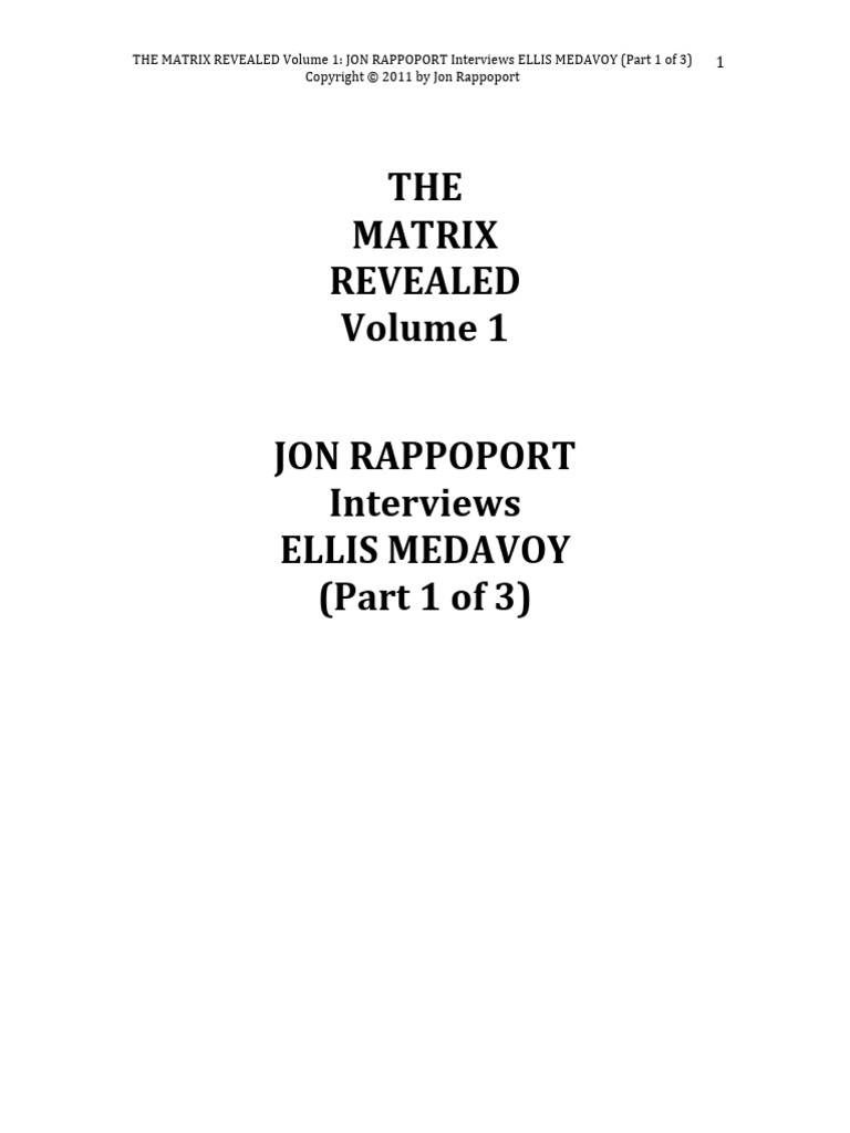 Jon Rappoport the Matrix Revealed Part 1 | PDF | Watergate Scandal ...