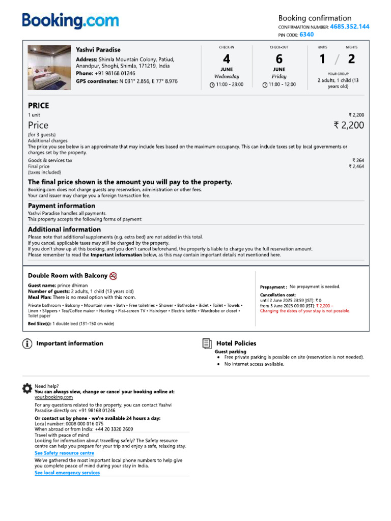 Hotel | PDF