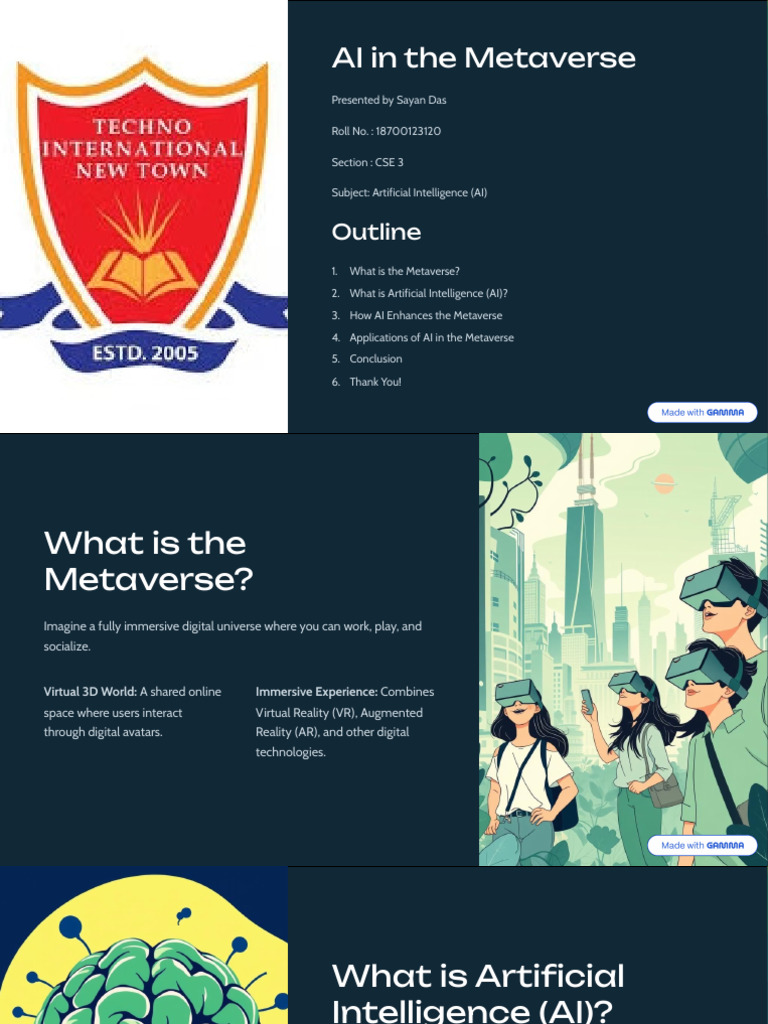 AI in The Metaverse | PDF