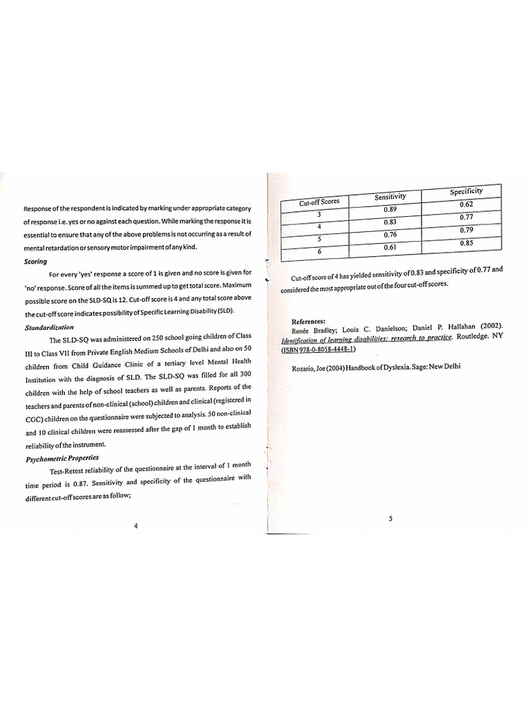 SLD Manual | PDF
