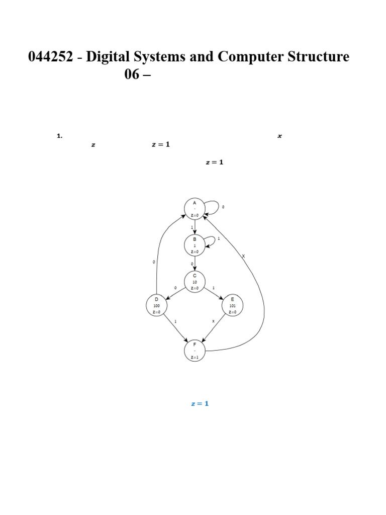 Synchronous System Design Solutions | PDF | Computing | Applied Mathematics
