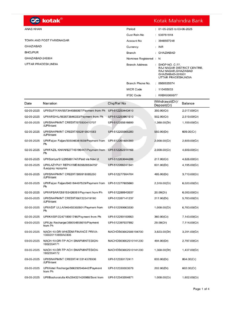 Account Statement | PDF