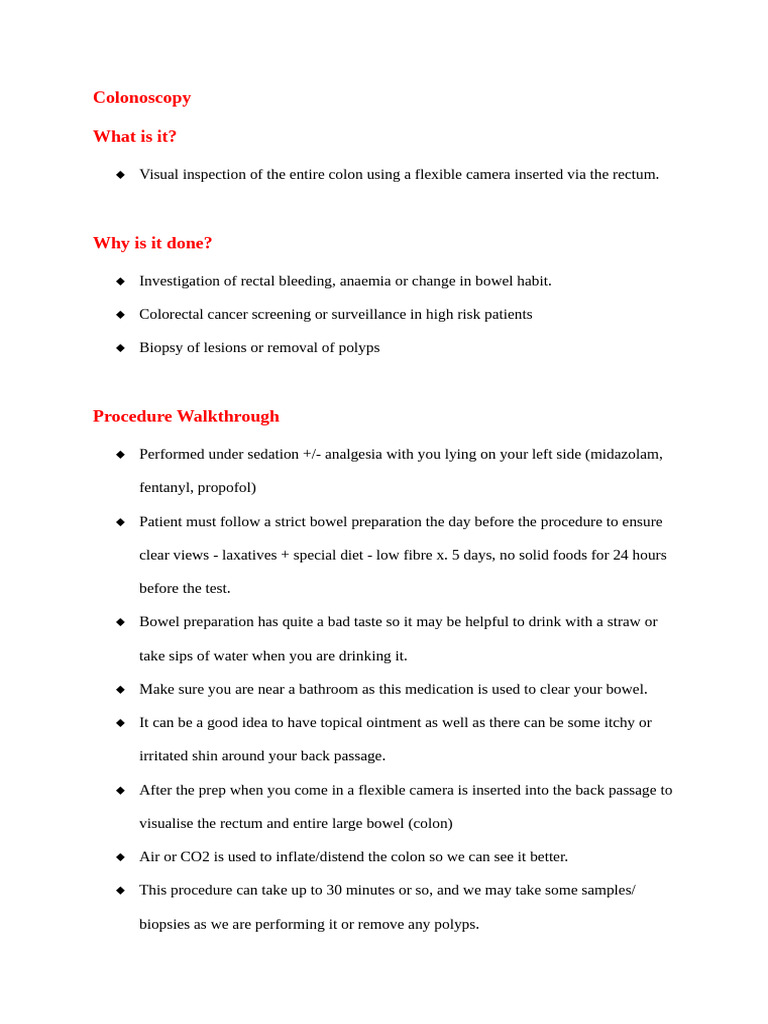Colonoscopy | PDF | Colonoscopy | Digestive System