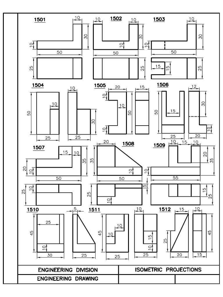 Assignment Sheet-5 - ISOMETRIC Projections | PDF