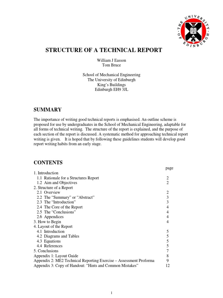 Structure of A Report | PDF | Experiment | Page Layout