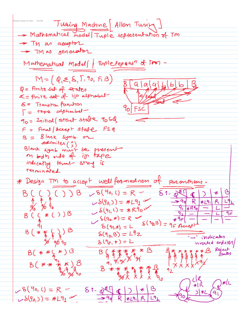 Turing Machine Design Overview | PDF