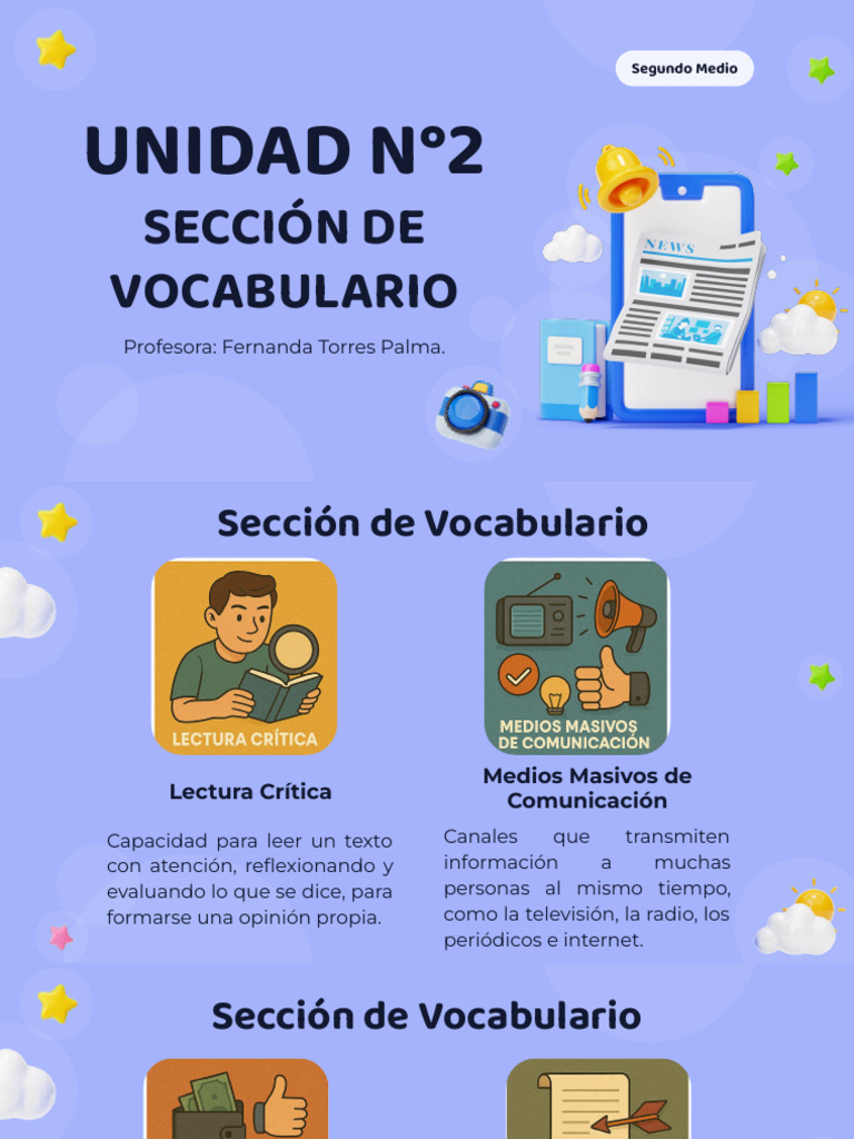Vocabulario de Comunicación y Texto | PDF | Comunicación | Comunicación ...
