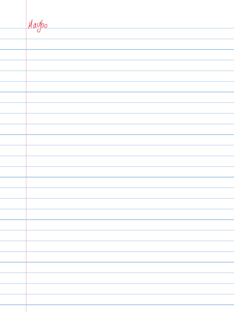 Printable Notebook Paper 01 | PDF