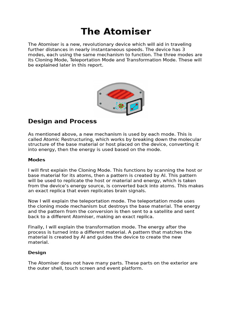 Sample invention presentation | PDF | Laser | Waste