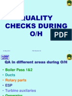 Quality Checks During Overhaul