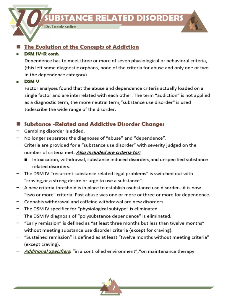 Substance Related Disorders | PDF | Substance Abuse | Mental Disorder