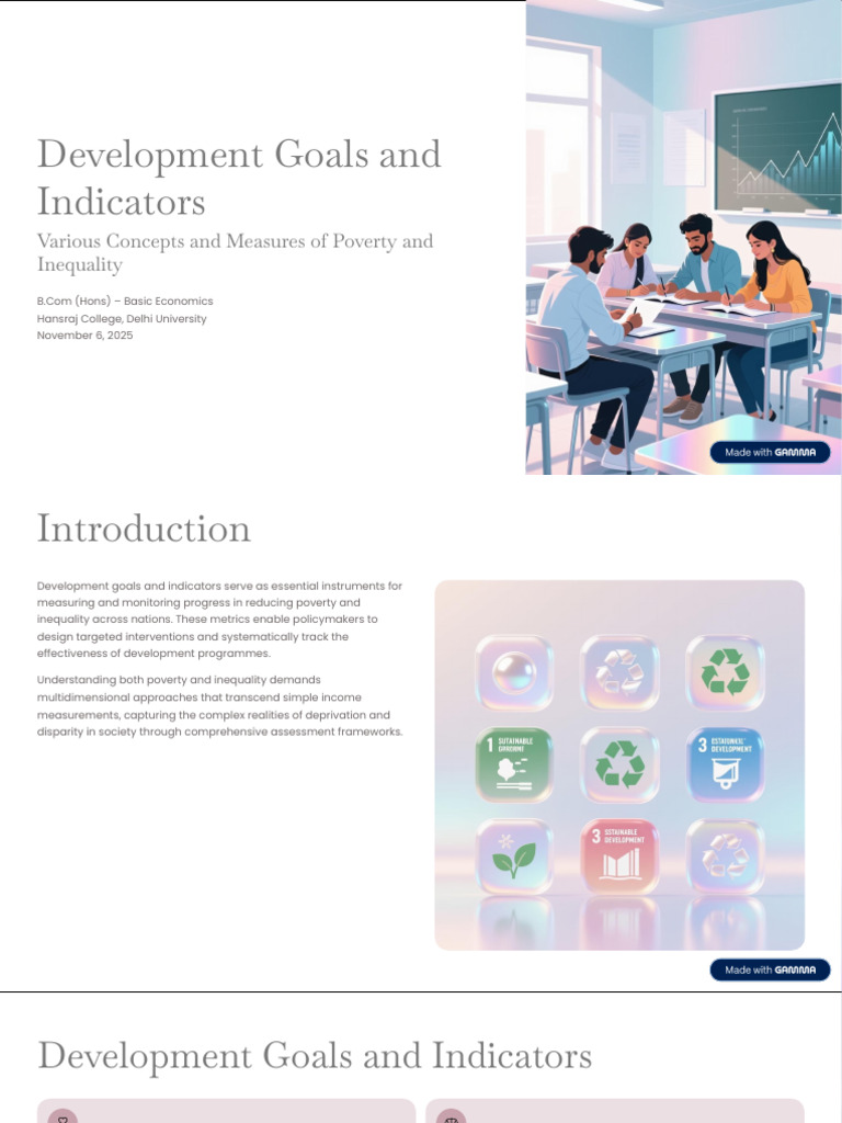 Development Goals: Poverty & Inequality Insights | PDF | Poverty ...